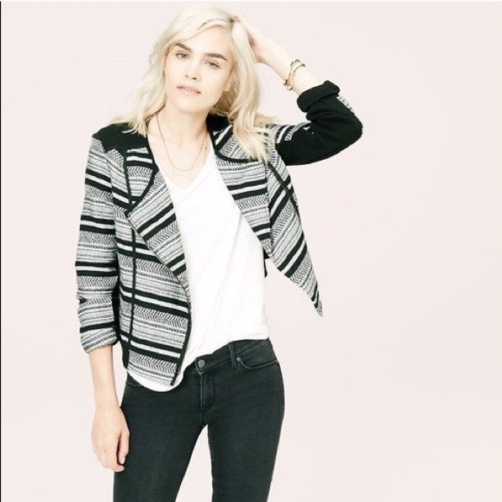 Lou & Grey Treadstripe Moto Jacket
